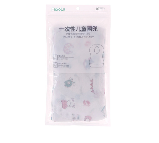 Disposable Summer Eating Bibs (10-Pack) - Image 2